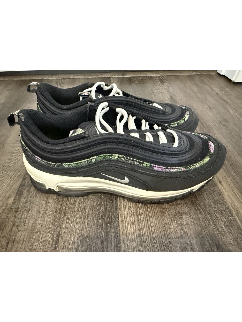 Nike Air Max 97 Shoes Womens Size 10 FN7104-010 Floral Print 2023 Sneakers